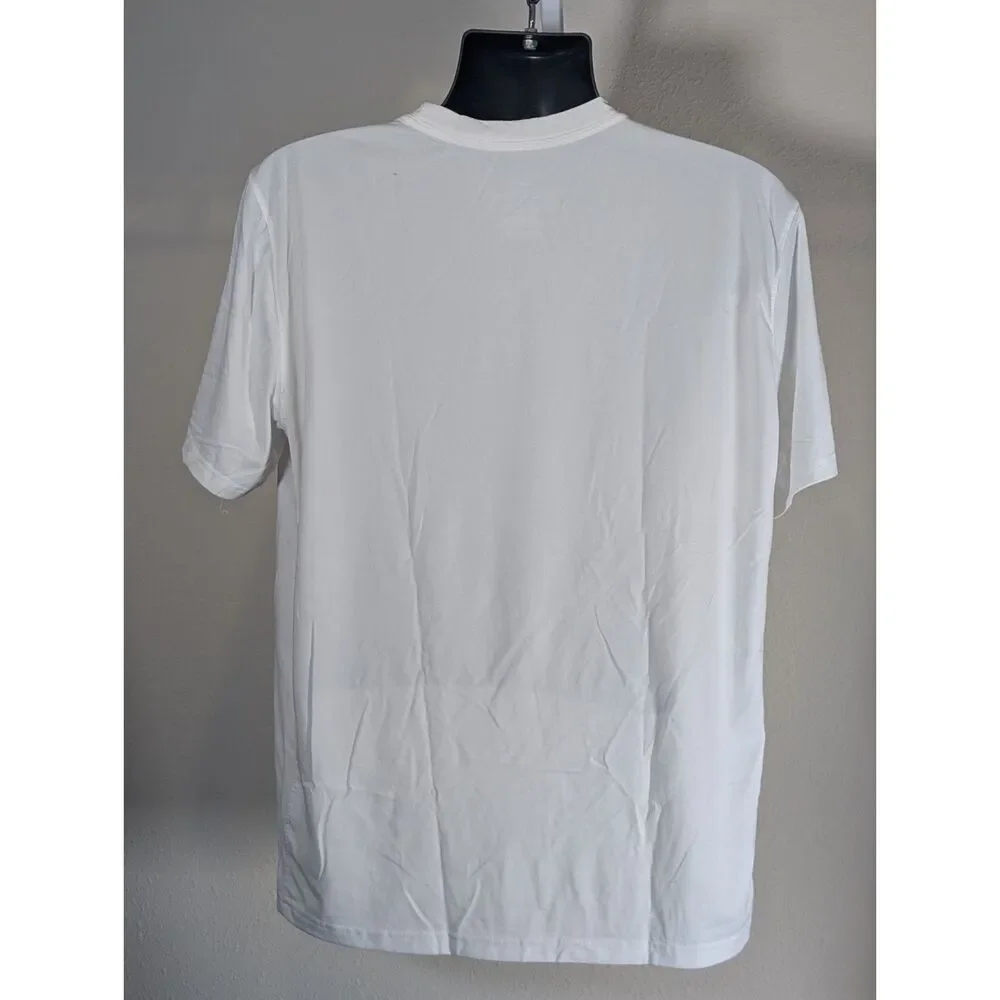 Nike Dri-FIT Family Bear Logo High School Athletic T-Shirt White Blue Men’s XL